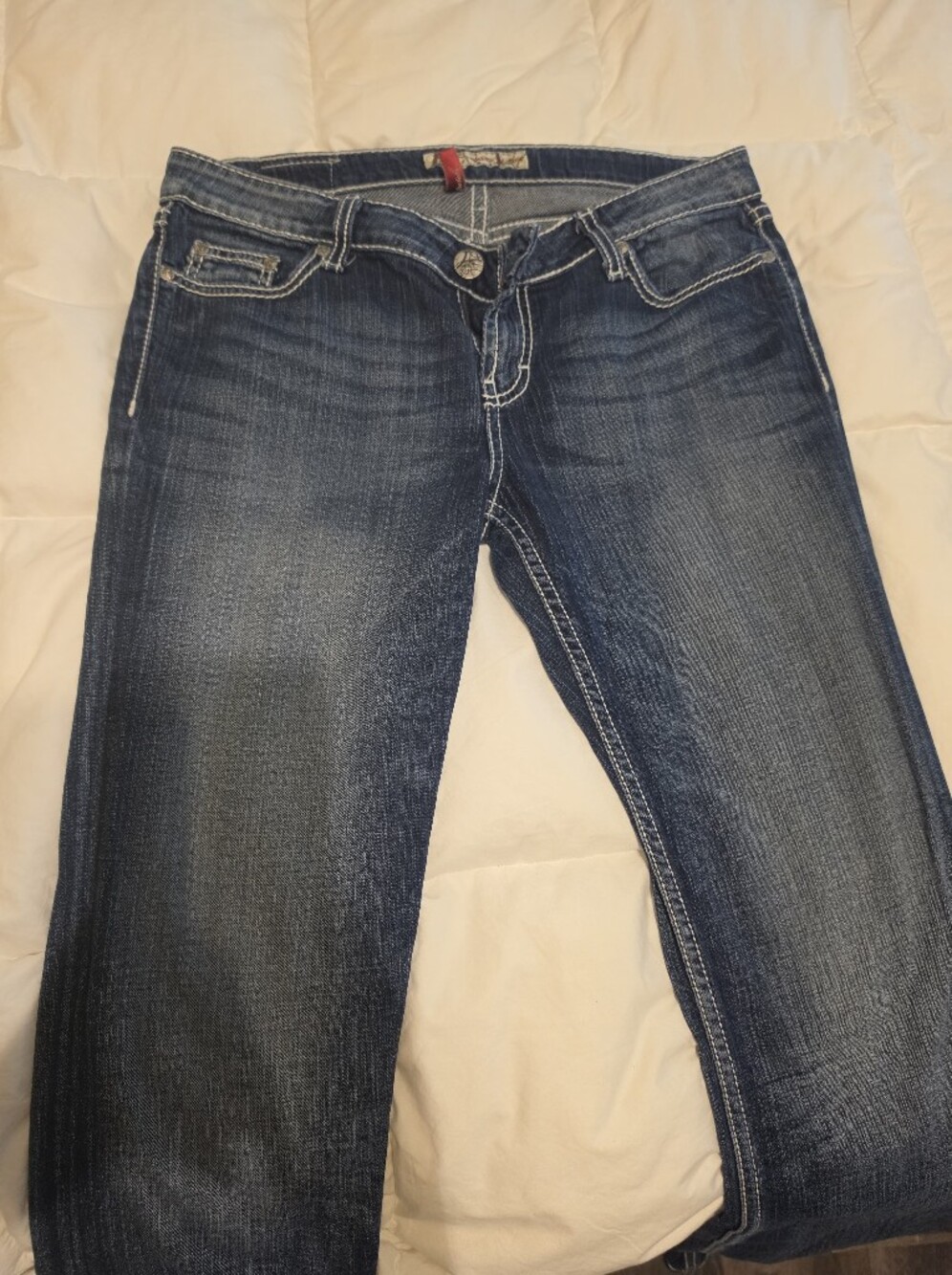 BKE Madison Women's Boot Jeans in Washed Blue